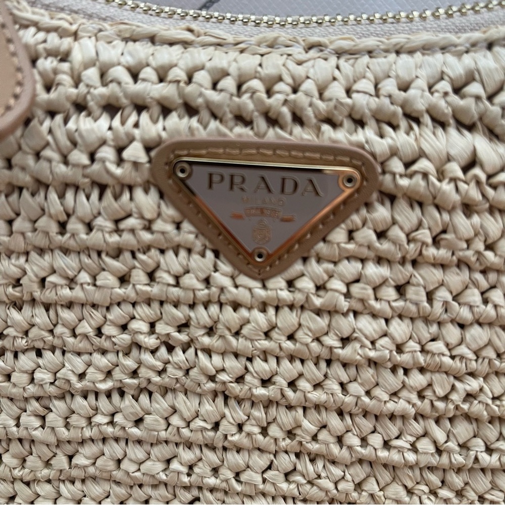 Yarn Raffia Effect Crochet Re-Edition 2005 Shoulder Bag Naturale - Picture 7 of 11